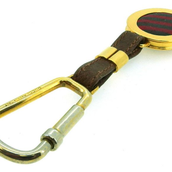 Authentic GUCCI Key Ring Sherry Line Gold Bracket - Picture 6 of 10